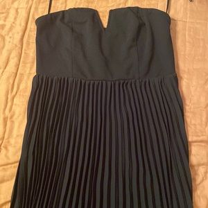 Black pleated dress
